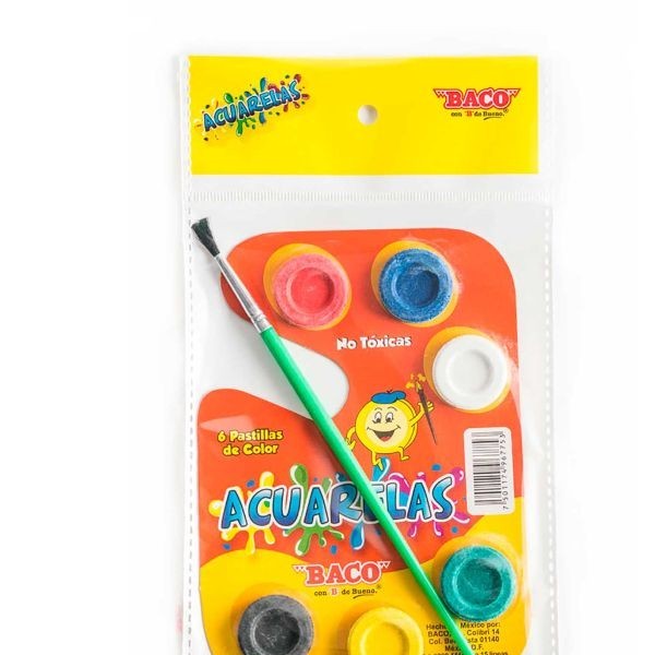 ACUARELA CARTON C6 BACO C.100